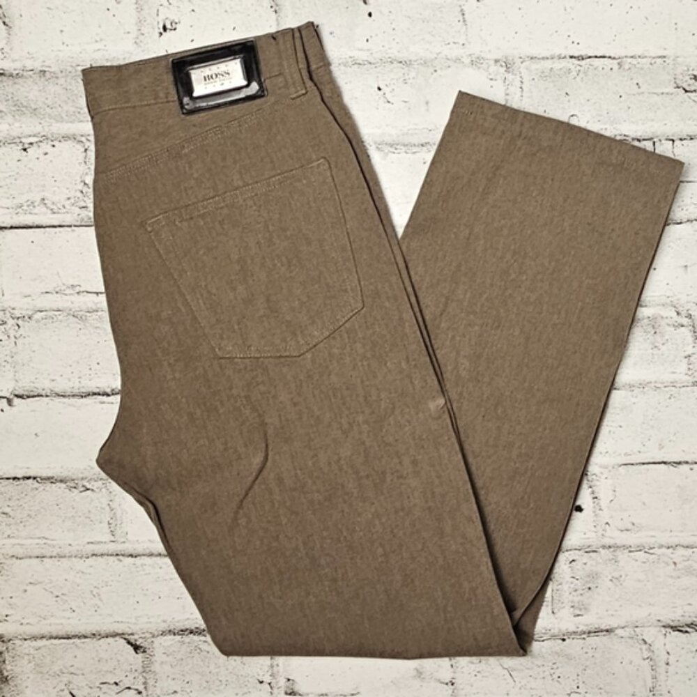 Hugo Boss Select Line Brown Wool Blend Dress Pants 34x36